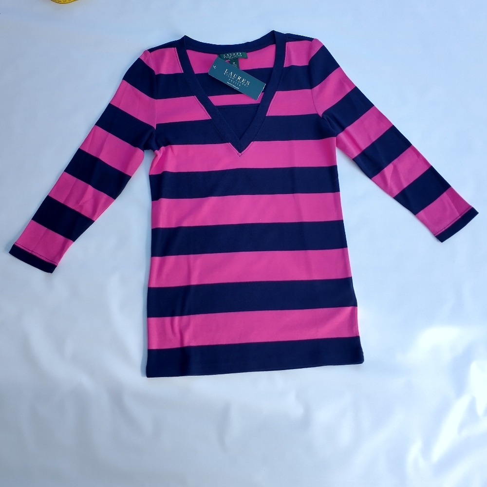 LAUREN RALPH LAUREN  Cotton  Long Sleeve Top PS